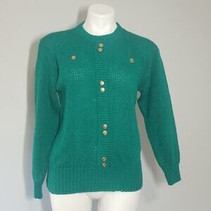 Vintage 90s J.I.T Sport Emerald Green Crewneck Sweater